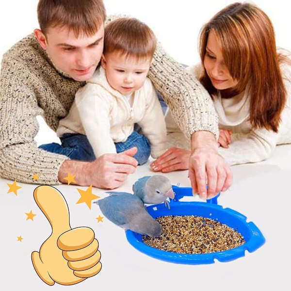 Uppgraderad fågelbad hängande badkar badkar papegojor husdjur papegojor husdjur badkar bad bur fåglar bricka hållare matare låda dusch vatten tillbehör