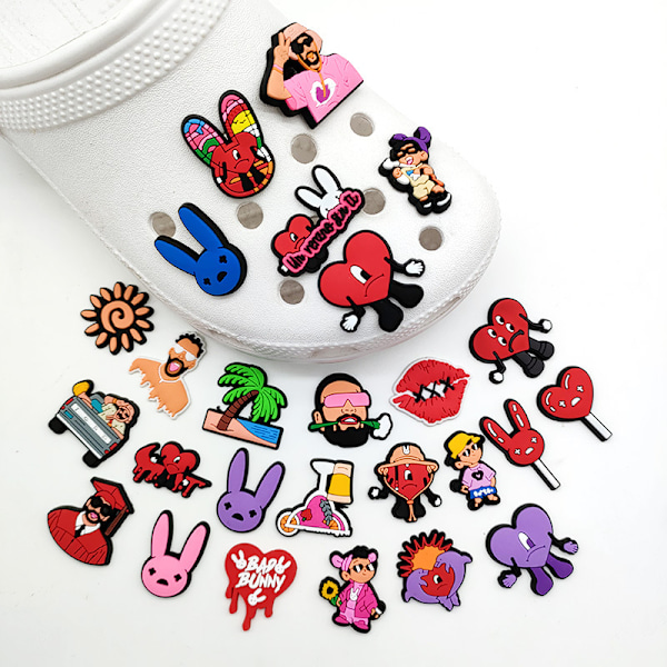 Crocs Pack med 48 Personliga dina Crocs-skor blomma hål sko dekoration sko spänne blomma euroamerikansk sångare dekoration spänne