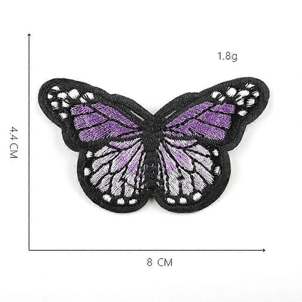 24 st Butterfly Stryk på Patch Fjäril Stryk Patch Sy men
