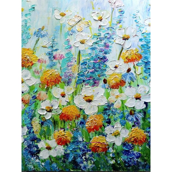 30x40cm 5d Diamond Painting Set for Kids - Pencil Flower Painting,Diamond Embroidery,Canvas Painting Set