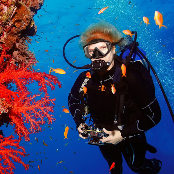 Dykmask för vuxna - Härdat glas snorkelmask - Anti-im dykglasögon simglasögon med nässkydd för snorkling, snorkling, simning, 19