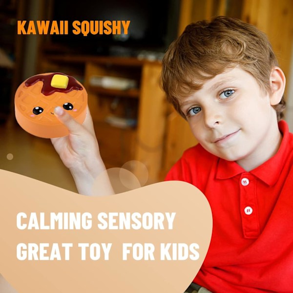 Kawaii sjokoladekake Squishy, saktevoksende Squishy, klem for stressavlastning, myke leker, gavekolleksjon