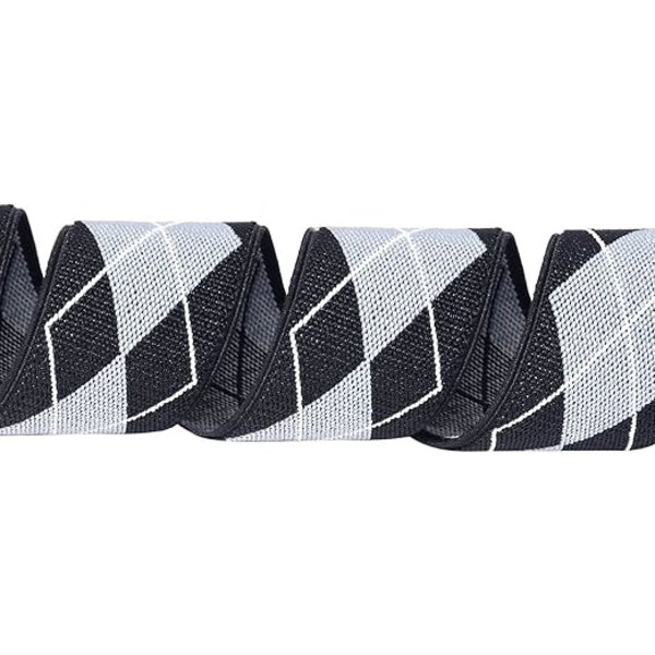 Bred herrsele 4 clips i elastisk och justerbar Y-modell läder