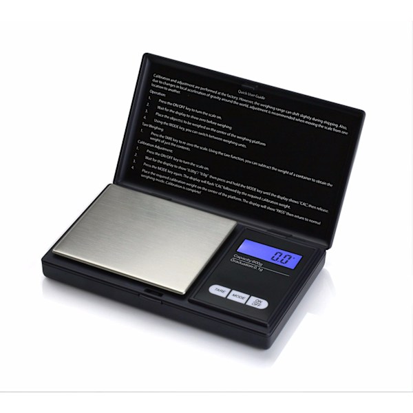 Præcisionsvægt, Køkkenvægt, Smart Vægt med 4 Enheder. Lommevægt med LCD-Skærm, Lille Pulvervægt, Smykker, Guld, Ædelsten, etc. - 500g