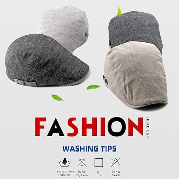 Basker Flat Cap - Lätt och andningsbar linnetyg
