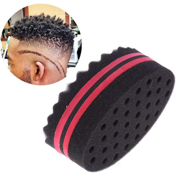 2PCS Hårstyling Verktyg Svamp Hår Twist Svamp Twist Curl Borste Svamp Magisk Curl Svamp Borste Dubbelsidig Två i Ett Twist Magisk Hår Svamp för Ha