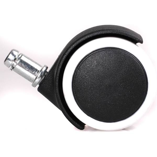 Sæt med 5 hårde gulvruller 11 mm - til kontorstole, 11/50 mm, Hvid, KXD3200 Sort