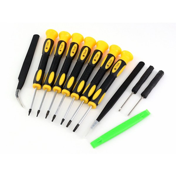 Screwdriver Set with 12 pieces compatible with electronic repairs: iPad,Macbook,PC,Smartphones,Tablets