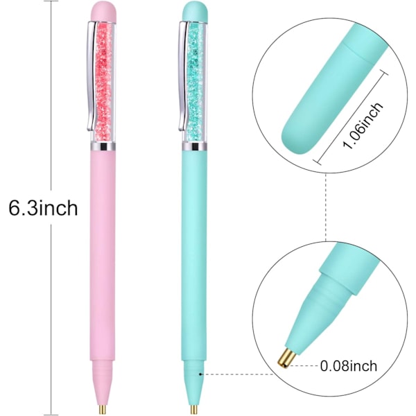 4 Stykker Diamantmaleri Bor Pen DIY 5D Diamantmaleri Punkt Bor Pen Negle Punkt Pen til Neglekunst DIY Håndværk Syning Børn, 4 Farver