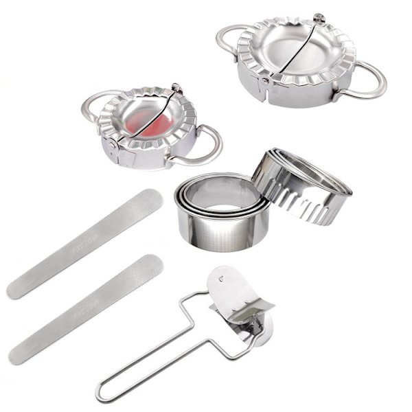 Raviolimaskin, Dumpling Wrapper Dumpling Mold, Rostfritt Stål Dumpling Maker, Raviolimaskin, Dumpling Maker, Dumpling Maker, 7 delar.