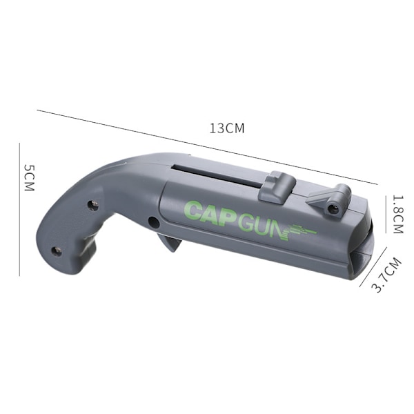 Flaske-Kaster Kapselpistol, Ølkapsel-Kaster, Øl Flaskeåbner til Fest - Skyder over 5 Meter (Grå)