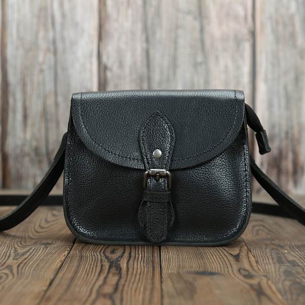 Sort - korn - Ny Mode Koreansk version Vild Hovedlag Kødkvægslæder Kvinders Taske En skulder Crossbody Ægte Læder Lille Minimalistisk Rygsæk Vin
