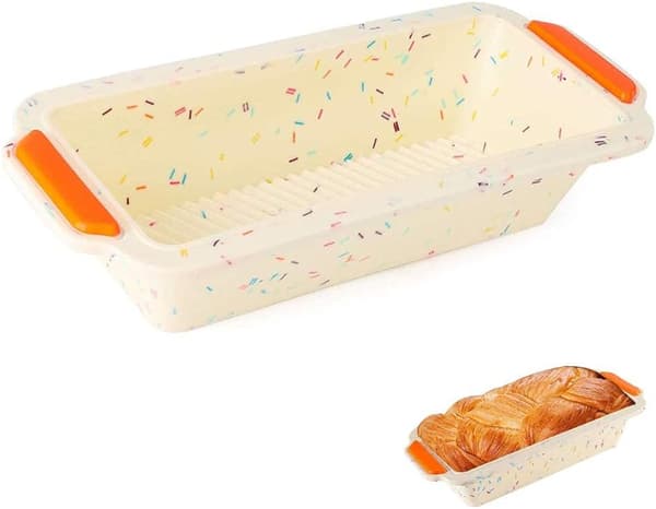 Silikon Brødform, 29 * 13 * 6cm Brødbakeform, Rektangulær Brød- og Kakeform, Non-Stick Bakeform for å Lage Brød, Kaker, Muffins