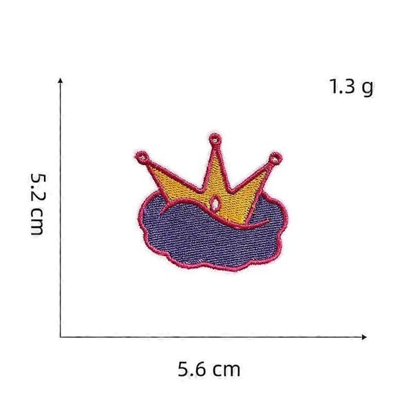 Set med 12 märken för väskor, kläder och accessoarer. Planetmärke, tygdekal, databroderi.