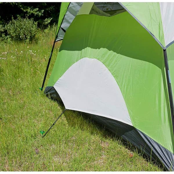10x Ståltältpinnar - Långa Hållbara Pinnar med Plastfäste för Camping