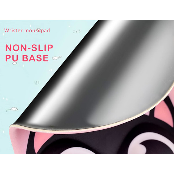 Gel Wrist Rest RIST Musstøtte Sød Pink Kattepude