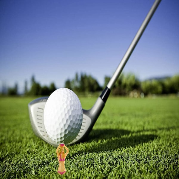 5 Stykker Morsomme Golf-Tees Dame Bikini Jente Golf-Tees, 76 mm (3 Tommer) Plast Pin-Up Golf-Tees, Hjemme Kvinner Golf-Tees for Trening Golf Tilbehør