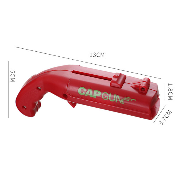 Flaskelanseringskapselpistol, Ølkapselstarter, Ølåpner for fest - Skyting over 5 meter (Grå)
