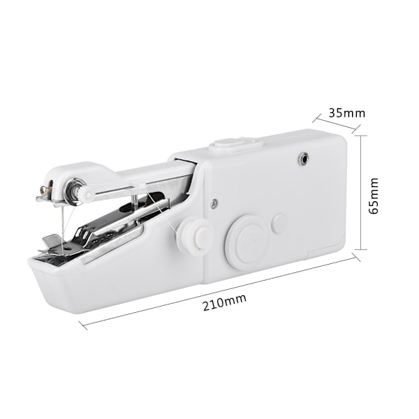 Mini Bærbar Symaskin - Bærbar Håndsymaskin - Bærbar Elektrisk Symaskin for Voksne - Egnet for Stoffer, Hjemmereise DIY, Klær