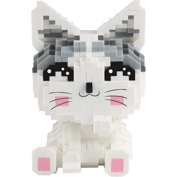 1033 Pieces Cat Micro Building Blocks,Animal Mini Brick Blocks Toy Set KLJM-02 (Cat,Model 2285)