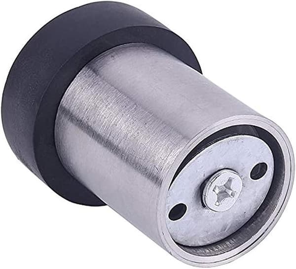 Gulv-dørstopper 6 cm Rustfrit Stål Dørstopper Dørstopper (Pakke med 4)