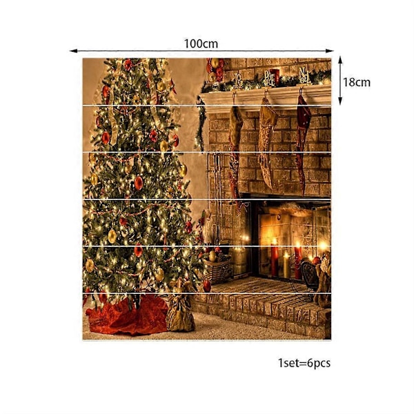 3D Trappetrinnklistremerker - 100 cm x 18 cm - 11 - Selvklebende PVC Trappetrinn Dekaler Avtakbare Trappetrinnklistremerker Festival Tapet Hjemmefest Dekor