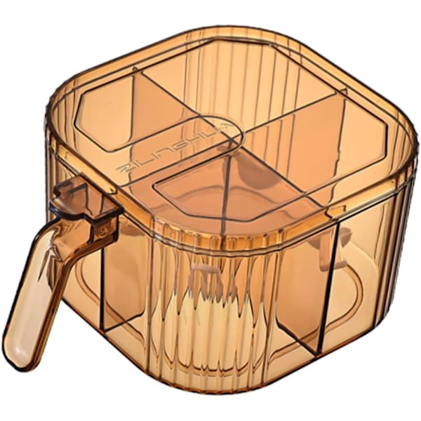 Set kryddburk behållare kryddflaska transparent behållare husdjur kaffe kryddflaskor köksredskap burk