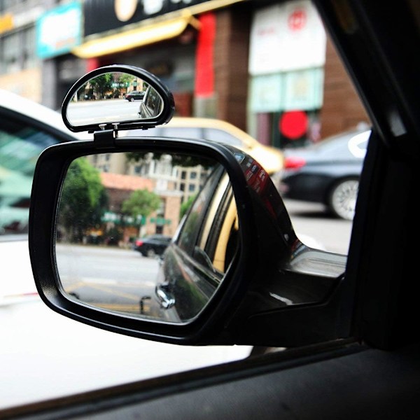 (2 st) Medföljande körning Backspegel Blind Spot Mirror Medföljande körning Backspegel för alla bilar - Justerbar vinkel Konvex spegel
