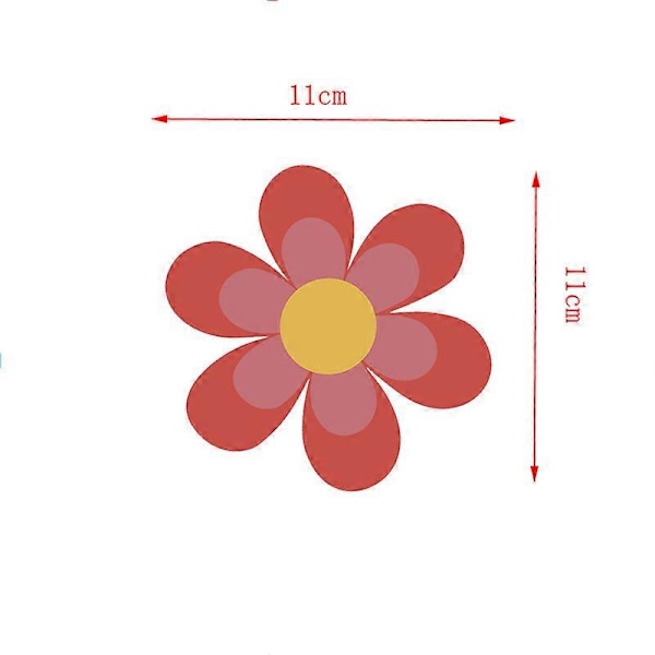 20 stycken halkskyddande badkarsdekaler, 10 stora och 10 små, blomformade säkerhetshalkskyddsdekaler, självhäftande badrumsdekaler, ljusa färger
