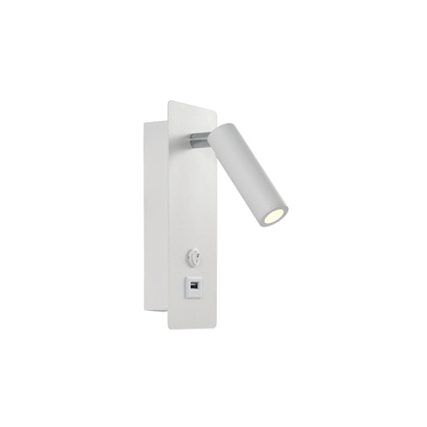 Hvite 3000K Vegglamper Soverom LED Vegglampe Innendørs Trappevegglampe Hodegavl Bryter/LED 3W COB/Garasjer Korridorer Hoteller 360 Graders Rotasjon