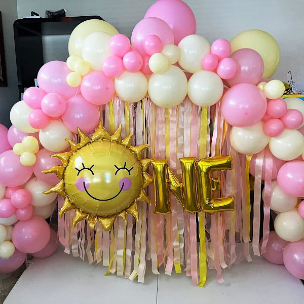 Rosa färgade ballonger, 100 stycken mörkrosa färgade ballonggirlang, 5 10 12 18 tum rosa färgade ballongbågsset för pojkar Dekorationer för födelsedagsfester