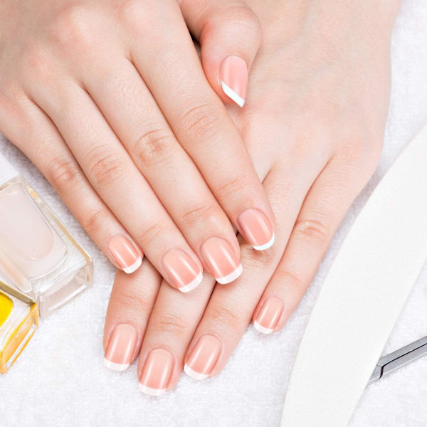 360 st falska naglar konstgjorda naglar franska falska naglar kit vit rosa 12 storlekar full täckning för DIY salong dekoration nagelkonst