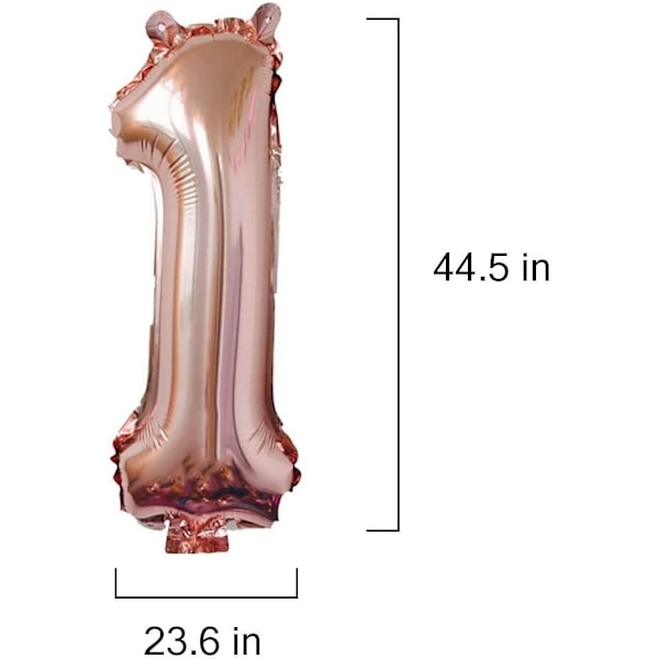 18-årsdekoration (18 roséguld) födelsedag, festballonger 18-årsnummerballonger för 18-års bröllopsdag födelsedagsfestdekoration heliumbal