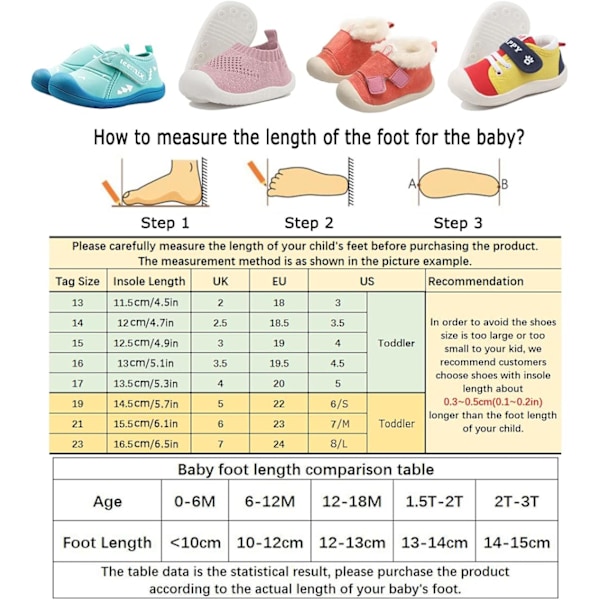 Forår Sommer Nye Størrelse 12,5 cm i 15 Yards Baby Bløde Sål Sko Baby Åndbar En Fod Strikket Fod Dækning 1 - 3 År Gammel