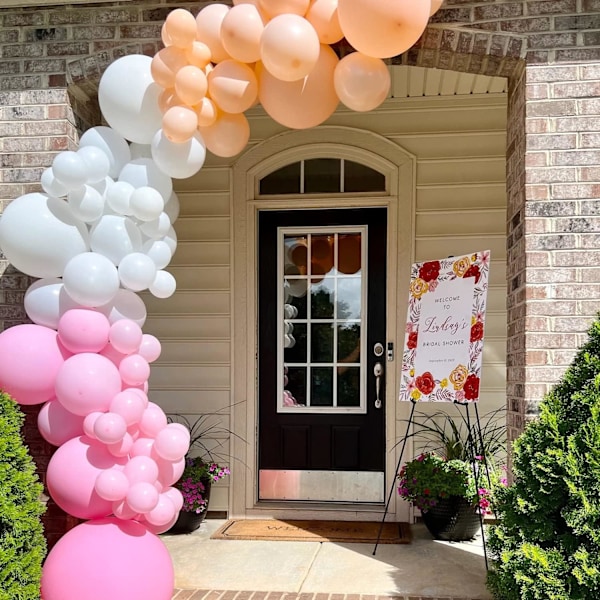 Rosa färgade ballonger, 100 stycken mörkrosa färgade ballonggirlang, 5 10 12 18 tum rosa färgade ballongbågsset för pojkar Dekorationer för födelsedagsfester