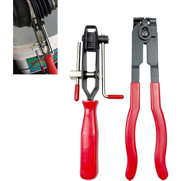 Slangklämma tång, 2 universalled slangklämma tång och crimpband slangklämma tång