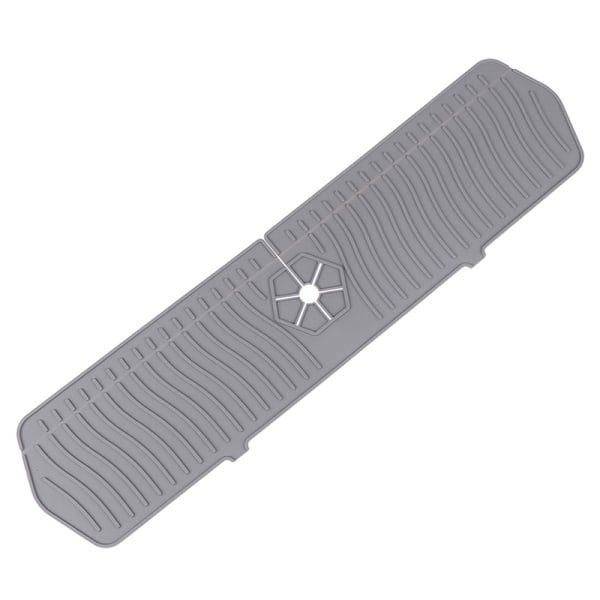 Silikonkranmatta, Vattenuppsamlare för Kran, Kökskran Gray 35*14.8CM