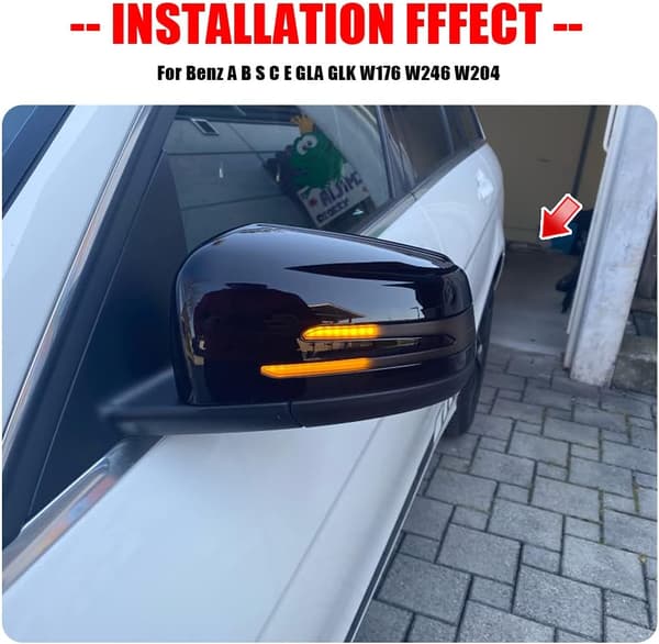 Dynamisk LED-backspegel blinkers kompatibel med Be-nz（218*70*28mm）