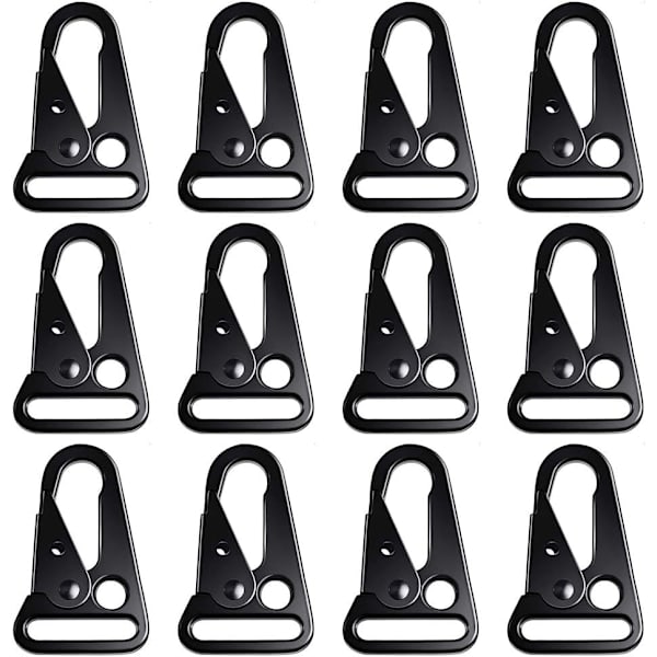 12 st Taktiska Karabinhakar 49 x 25mm Zinklegering Multifunktionell Olecranon Spänne Används för Nyckelring eller Bergsklättring Tillbehör Vandring Camping
