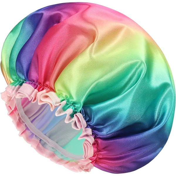 Dusjhette for kvinner og jenter, XL 1 stk (32 cm) Gjenbrukbar, Overdimensjonert, Vanntett, Vaskbar, Søt og Myk