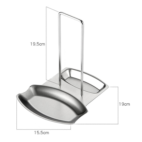Låg Holder Ske Rest Knive Skeer Gaffler Spatel Rustfrit Stål Bestik Rest Låg Holder Køkken Diverse Køkkenredskab Bring Orden Til Dit Køkken