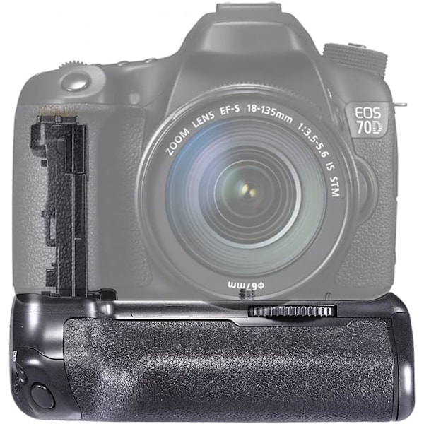 Batterigrep (Erstatningsgrep for Canon BG-E14) Dobbel Inngangslader for Canon EOS 70D 80D DSLR Kamera