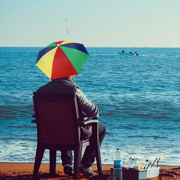 2 st paraplyhatt solskydd keps fiskehatt anti-sol UV-skydd för kvinnor och män golf, strand, vandring, trädgårdsarbete