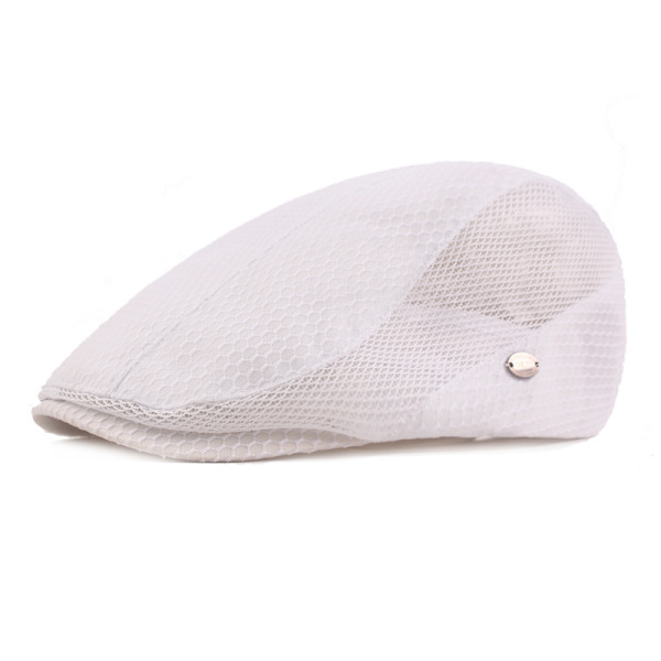 Sommar Mesh Hat Män Kvinnor Berets, Herr Beret Cap Sommar Andas, Herr Flat Cap Vintage Flat Caps