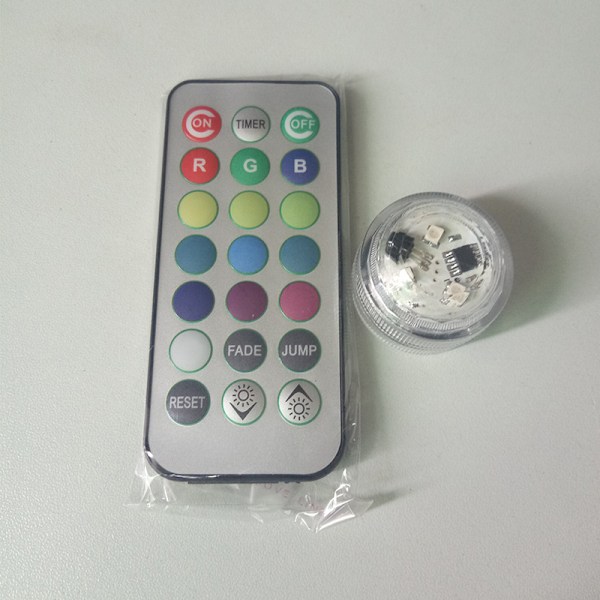 10 st Mini nedsänkbara LED-lampor ALED LIGHT undervattenslampa vattentät RGB flerfärgad LED-ljusbelysning med 1 fjärrkontroll för simbassäng