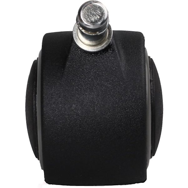 Sett med 5 harde gulvruller 11 mm - for kontorstoler, 11/50 mm, Grå, KXD3200 Svart