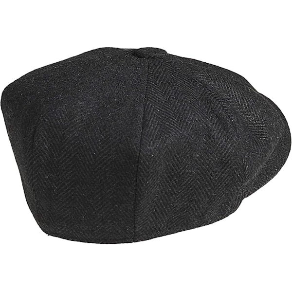 Nyhetspojke keps-Bomull flat cap