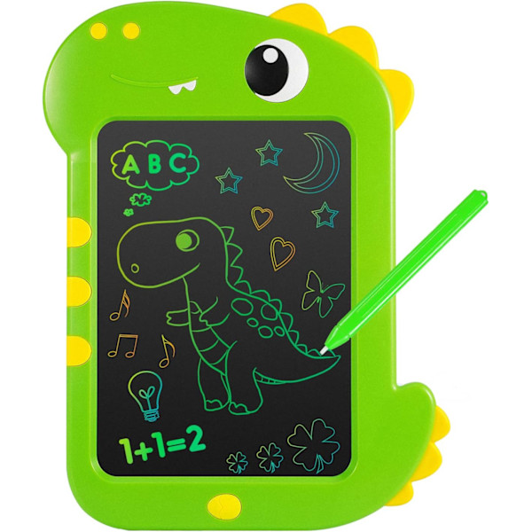 LCD Skrivetavle (26,5 * 19,8 CM), LCD Magisk Tavle Dinosaur Leke for 2 3 4 5 6 År Gamle Gutter Jenter, Skjerm Tegnetavle Malingstavle, Skrivetavle