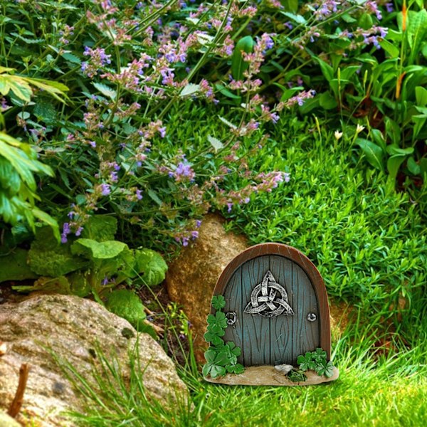 Sett med 1 Sparkle Fairy Door Hage Hjem Ornament