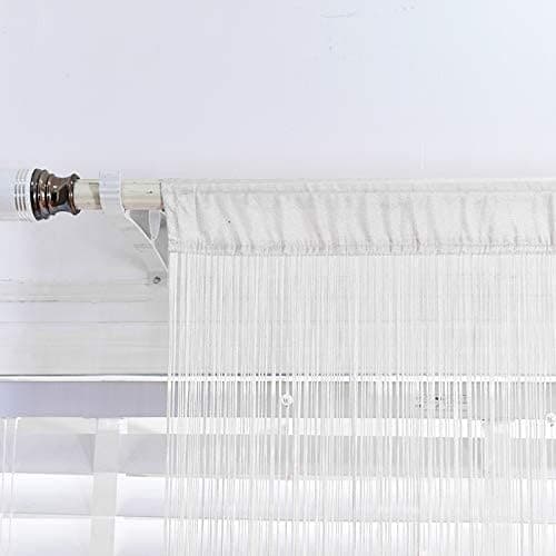 Hvit, 100x200cm Perleforheng Hjemmedekor, Polyester